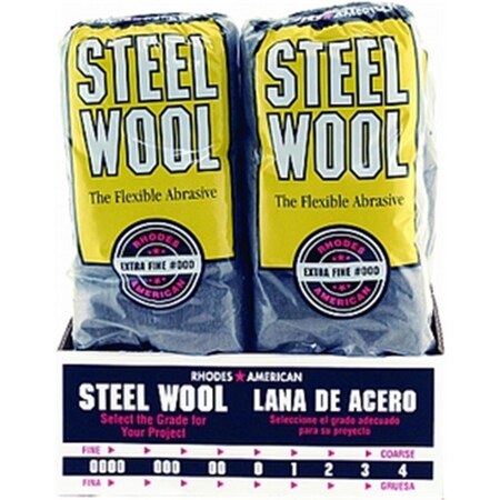 Rhodesam 106601-06 Grade 000 Steel Wool 16 Pad Poly Sleeve 33873161011